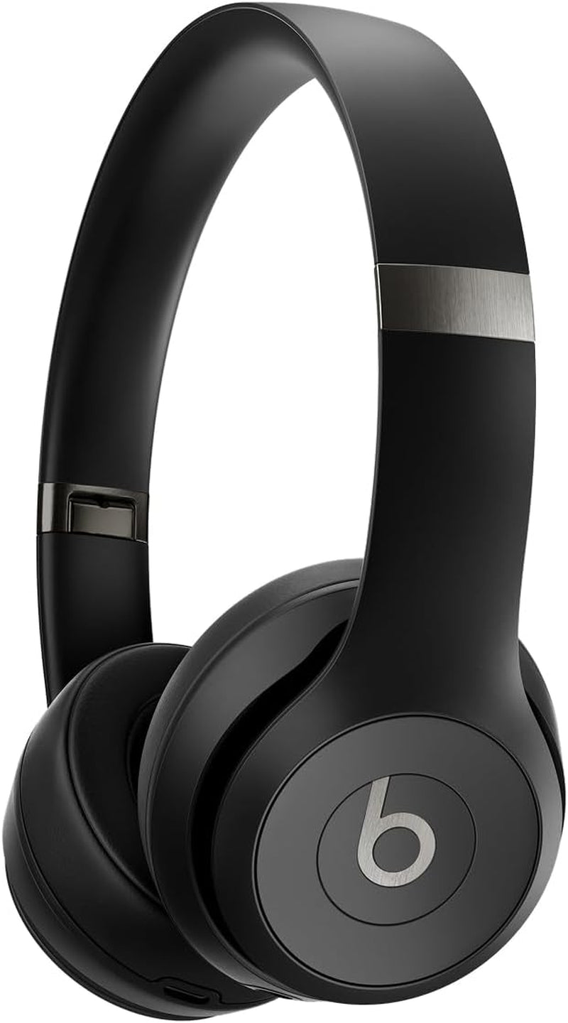 Solo 4 Wireless On-Ear Bluetooth Headphones with Up to 50-Hour Battery Life, Ultra-Lightweight Design, and Enhanced Sound Quality, Compatible with Apple and Android - Matte Black