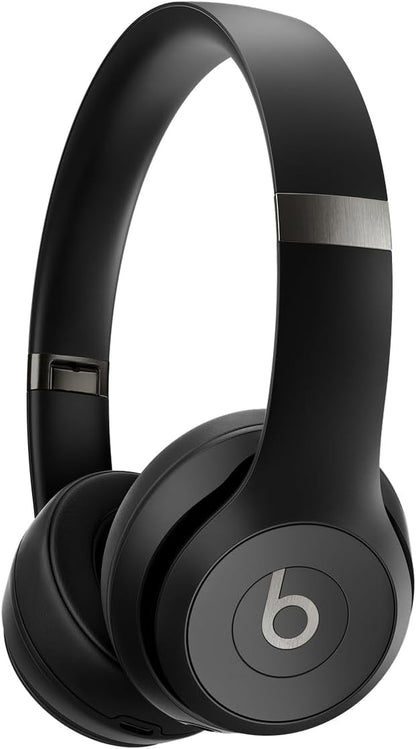 Solo 4 Wireless On-Ear Bluetooth Headphones with Up to 50-Hour Battery Life, Ultra-Lightweight Design, and Enhanced Sound Quality, Compatible with Apple and Android - Matte Black