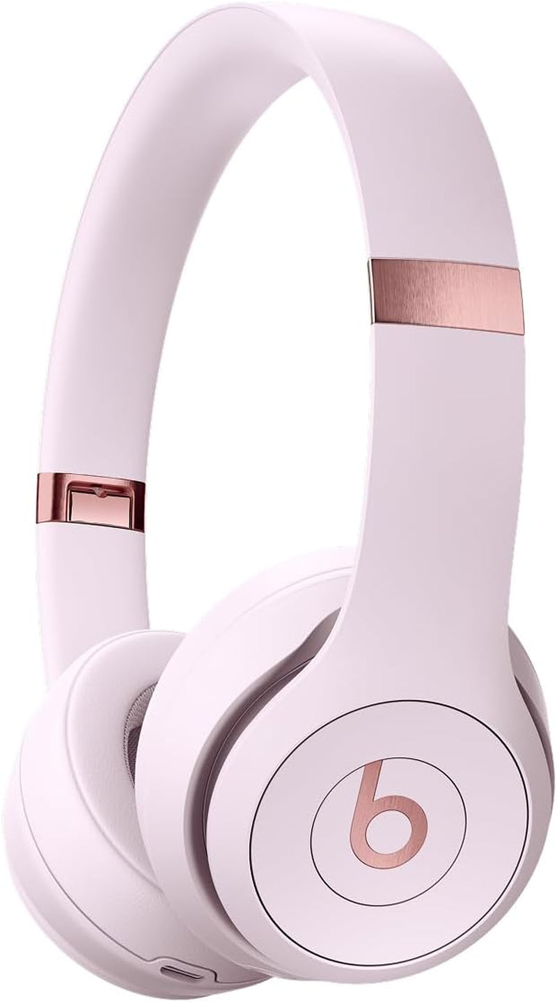 Solo 4 Wireless On-Ear Bluetooth Headphones - Up to 50 Hours Battery Life, Ultra-Lightweight Comfort, Enhanced Sound Quality, Compatible with Apple and Android - Cloud Pink
