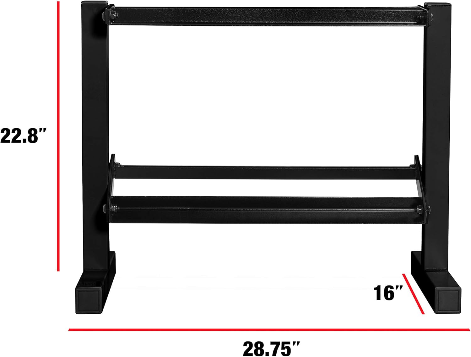 150-Pound Dumbbell Set, 24-Inch Black Rack & Adjustable Bench Bundle
