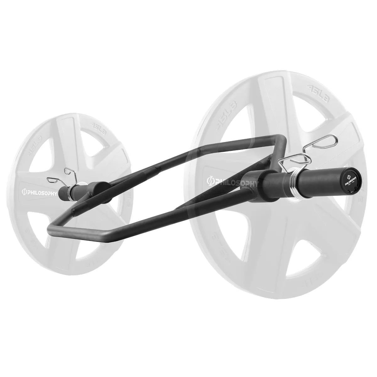 Philosophy Gym 2" Olympic Hex Trap Bar - Pro Barbell for Deadlifts, Shrugs & Squats