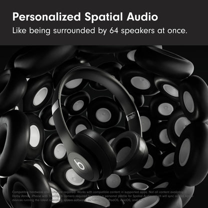Solo 4 Wireless On-Ear Bluetooth Headphones with Up to 50-Hour Battery Life, Ultra-Lightweight Design, and Enhanced Sound Quality, Compatible with Apple and Android - Matte Black
